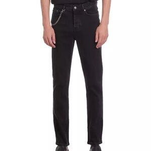 The Kooples Men’s Straight Fit Jeans in Washed Black. Size 30